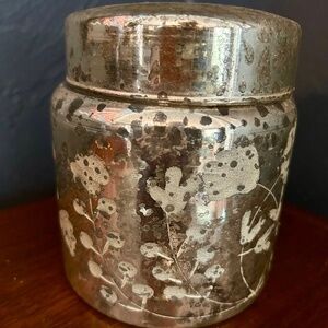 Anthropologie NWT Mercury Glass Jar